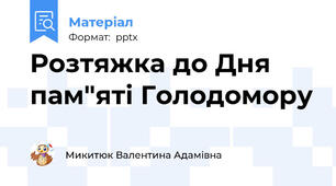 Розтяжка до Дня пам"яті Голодомору