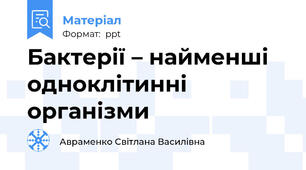 Бактерії – найменші одноклітинні організми