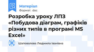 Розробка уроку ЛПЗ «Побудова діаграм, графіків різних типів в програмі MS Excel»