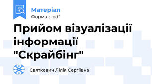 Прийом візуалізації інформації "Скрайбінг"