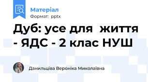 Дуб: усе для  життя - ЯДС - 2 клас НУШ