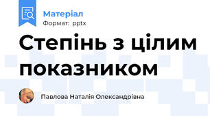Степінь з цілим показником