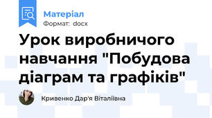 Урок виробничого навчання "Побудова діаграм та графіків"