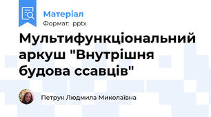 Мультифункціональний аркуш "Внутрішня будова ссавців"