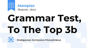 Grammar Test, To The Top 3b