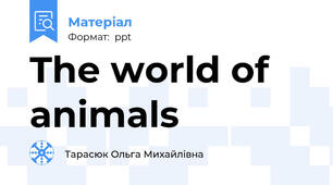 The world of animals