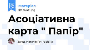 Асоціативна карта " Папір"