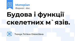 Будова і функції скелетних м`язів.