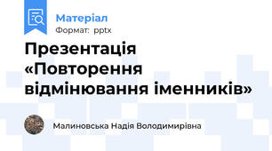 Презентація «Повторення відмінювання іменників»