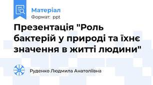 Презентація "Роль бактерій у природі та їхнє значення в житті людини"