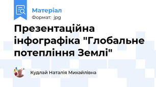 Презентаційна інфографіка "Глобальне потепління Землі"