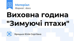 Виховна година "Зимуючі птахи"