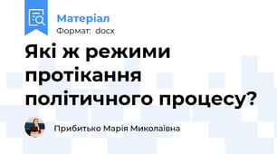 Які ж режими протікання політичного процесу?