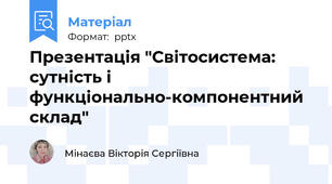 Презентація "Світосистема: сутність і функціонально-компонентний склад"