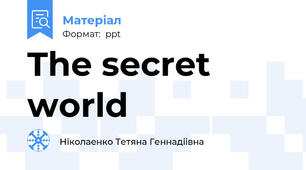 The secret world