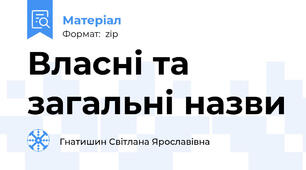 Власні та загальні назви
