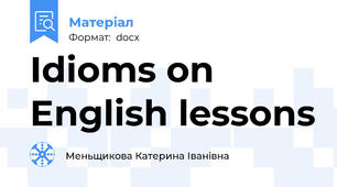 Idioms on English lessons