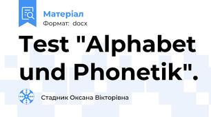 Test "Alphabet und Phonetik".