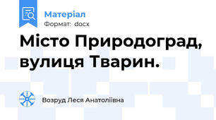Місто Природоград, вулиця Тварин.