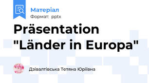 Präsentation "Länder in Europa"