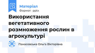 Використання вегетативного розмноження рослин в агрокультурі