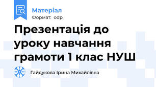 Презентація до уроку навчання грамоти 1 клас НУШ
