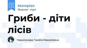 Гриби - діти лісів