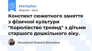 Конспект сюжетного заняття з фізичної культури "Королівство троянд" з дітьми старшого дошкільного віку.
