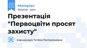 Презентація "Первоцвіти просят захисту"