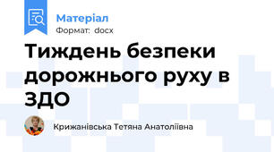 Тиждень безпеки дорожнього руху в ЗДО