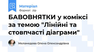 БАВОВНЯТКИ у коміксі за темою "Лінійні та стовпчасті діаграми"