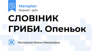 СЛОВІНИК ГРИБИ. Опеньок