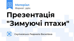 Презентація "Зимуючі птахи"