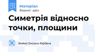 Симетрія відносно точки, площини