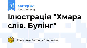 Ілюстрація "Хмара слів. Булінг"