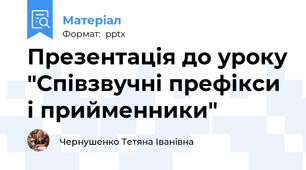 Презентація до уроку "Співзвучні префікси і прийменники"