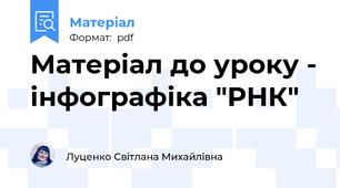 Матеріал до уроку - інфографіка "РНК"