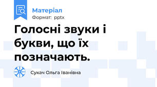 Голосні звуки і букви, що їх позначають.