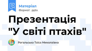 Презентація  "У світі птахів"