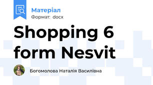 Shopping 6 form Nesvit