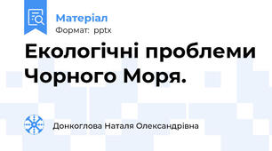 Екологічні проблеми Чорного Моря.