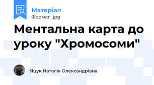 Ментальна карта до уроку "Хромосоми"