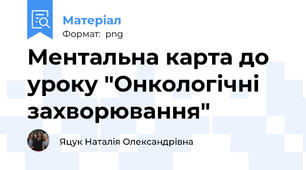 Ментальна карта до уроку "Онкологічні захворювання"