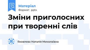 Зміни приголосних при творенні слів
