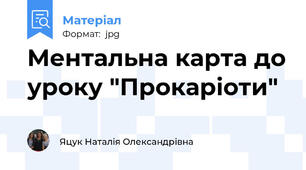 Ментальна карта до уроку "Прокаріоти"