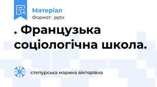 . Французька соціологічна школа.