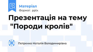 Презентація на тему  "Породи кролів"