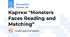 Картки "Monsters Faces Reading and Matching"