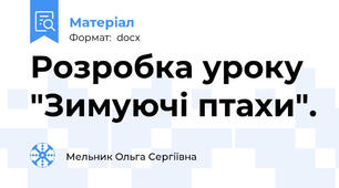 Розробка уроку "Зимуючі птахи".