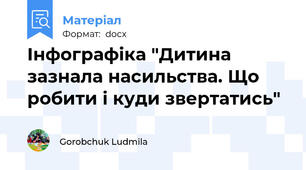 Інфографіка "Дитина зазнала насильства. Що робити і куди звертатись"